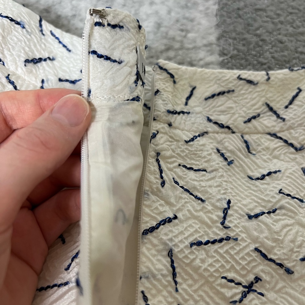 J.W. Anderson Crinkled Silk A-Line Skirt - Picture 5 of 7